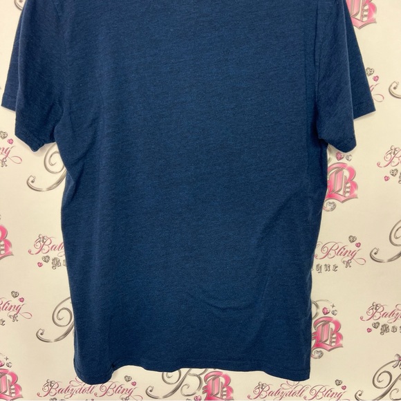 Volcom tshirt blue logo emblem decal orange beige streetwear style skater 🛹 - Picture 3 of 5